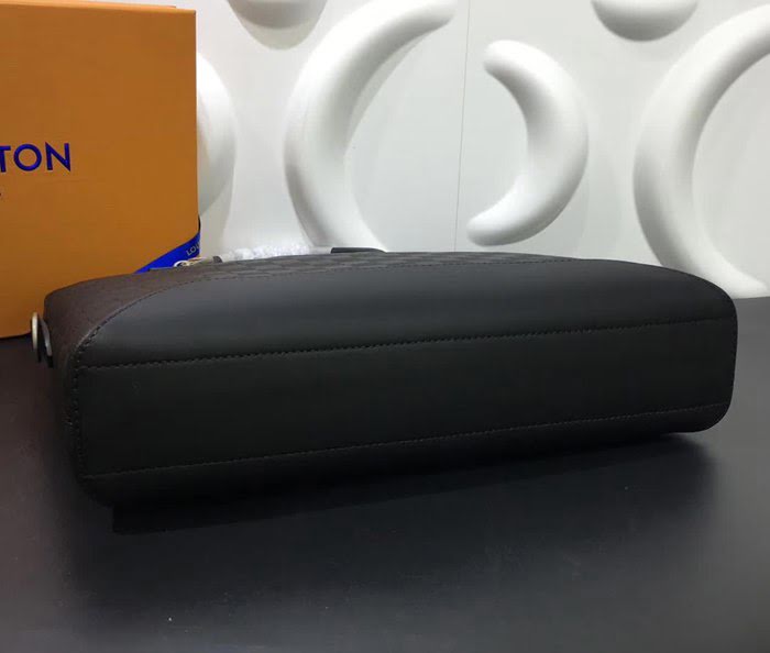 路易威登LV頂級原單N41019 黑色Avenue Soft公事包Damier Infini格紋皮革 YDH1070